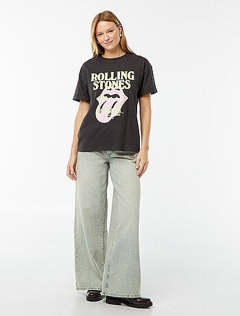 Camiseta ancha estampada 'The Rolling Stones'