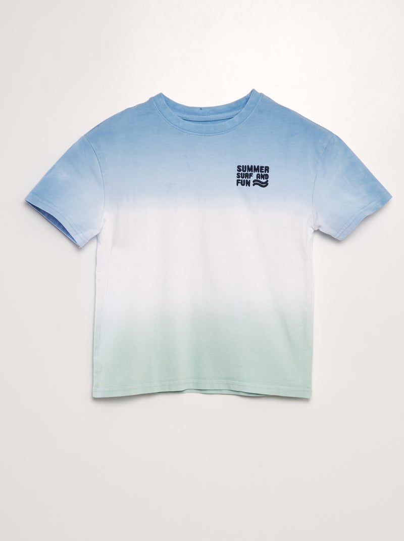 Camiseta ancha tie-dye AZUL - Kiabi