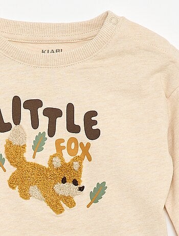 Camiseta animada de punto bouclé