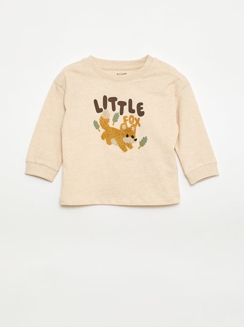 Camiseta animada de punto bouclé - Kiabi Camiseta animada de punto bouclé - Kiabi