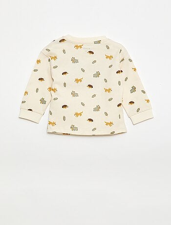 Camiseta animada de punto bouclé