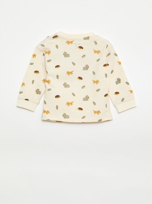 Camiseta animada de punto bouclé - Kiabi Camiseta animada de punto bouclé - Kiabi