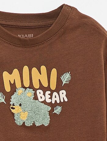 Camiseta animada de punto bouclé