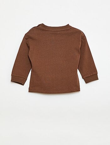 Camiseta animada de punto bouclé