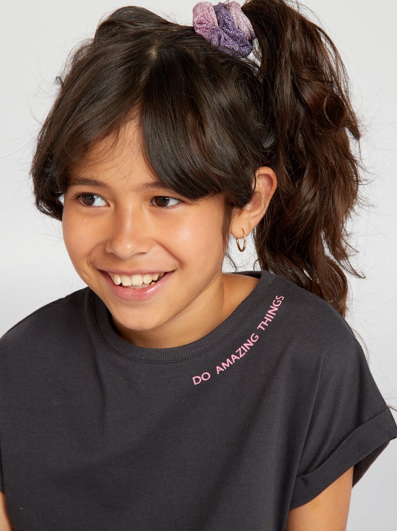 Camiseta anudable en la cintura GRIS - Kiabi