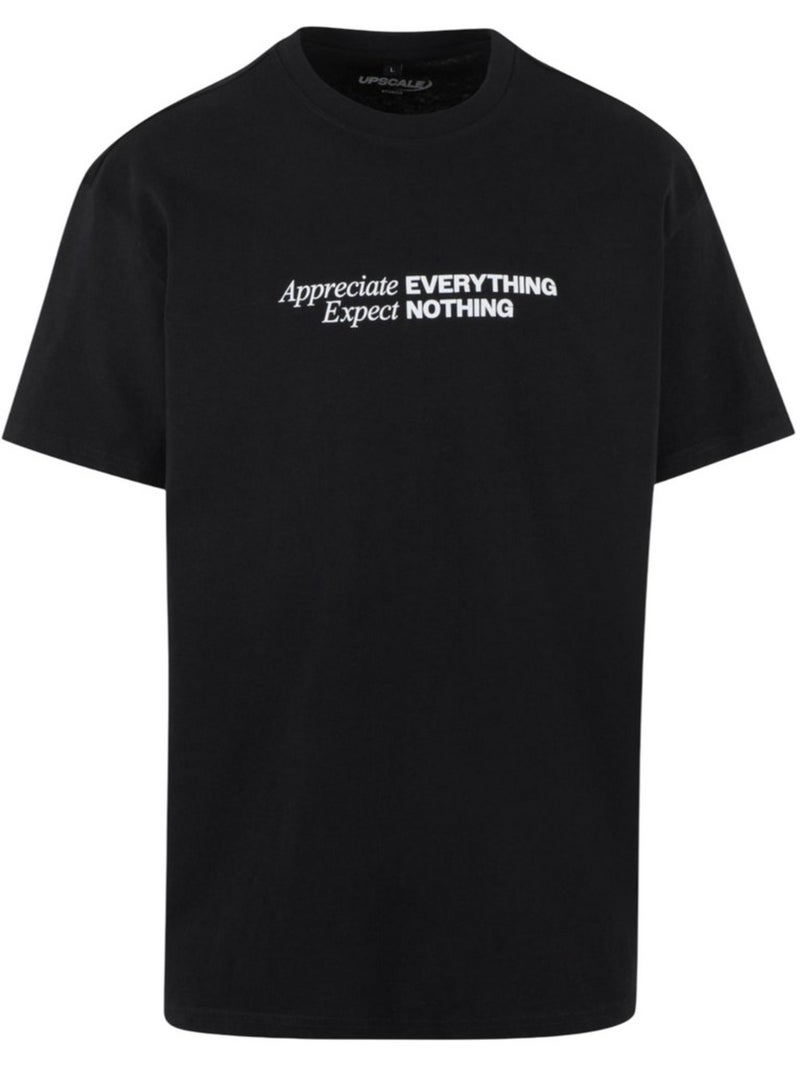 Camiseta appreciate expect para hombre - mister tee Negro - Kiabi