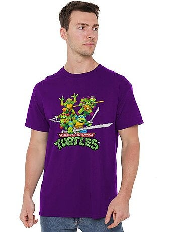 Camiseta arcade retro para hombre - teenage mutant ninja turtles