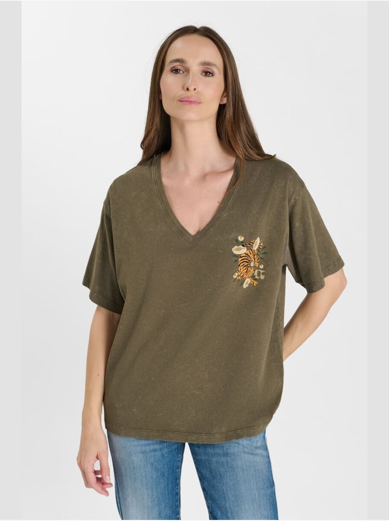 Camiseta ARLO Caqui - Kiabi