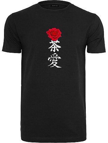 Camiseta asian sign rose para hombre - mister tee
