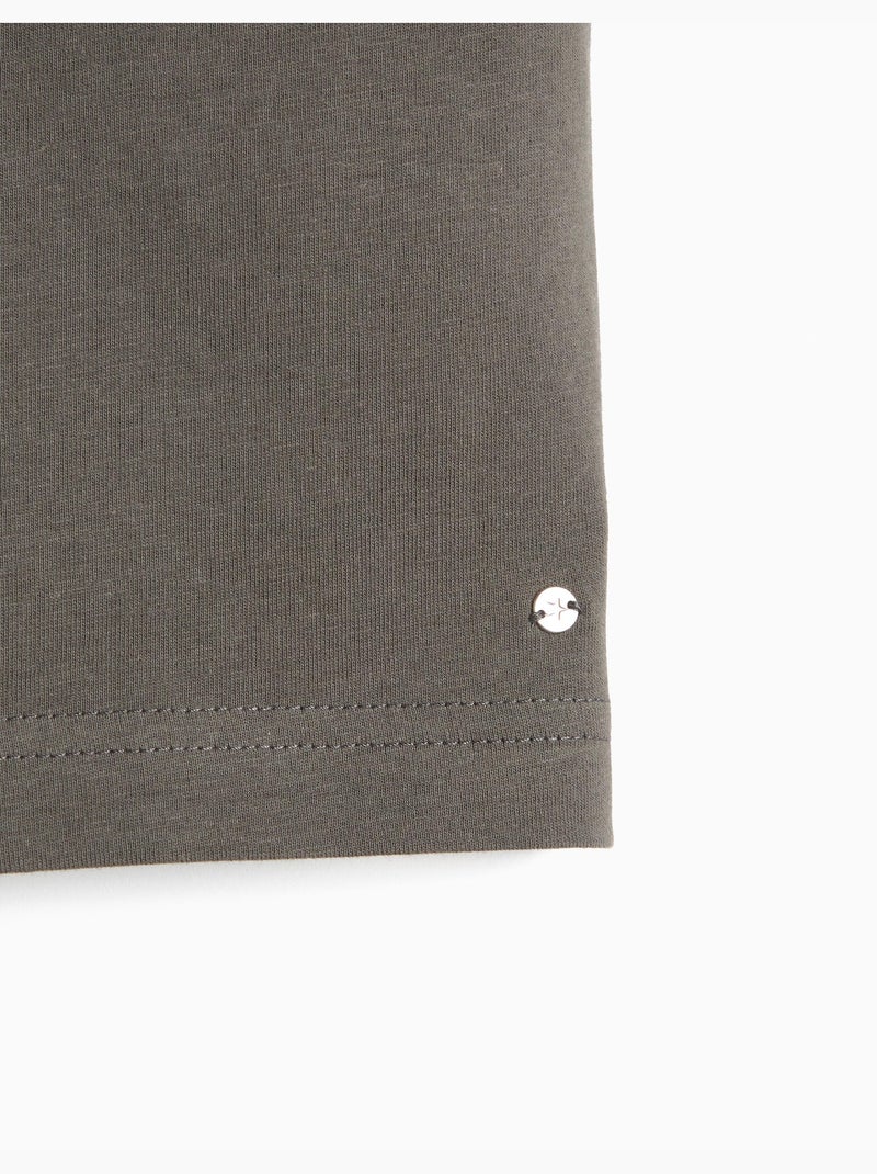Camiseta asimétrica, MO Fashion Gris - Kiabi