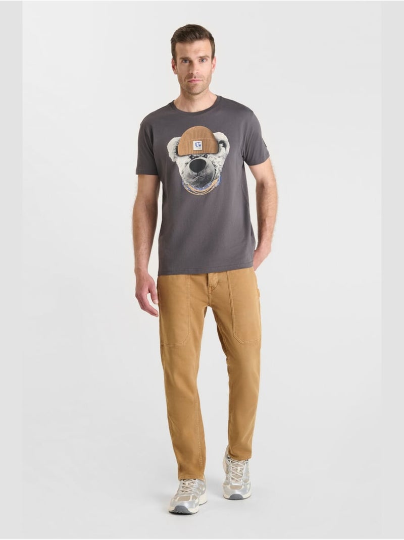 Camiseta Astor «Le Temps des Cerises» Gris - Kiabi