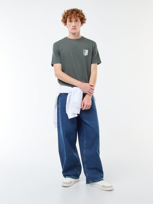 Camiseta 'Ataque a los Titanes' de algodón - Kiabi