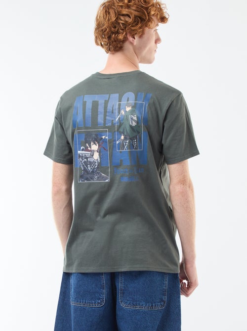 Camiseta 'Ataque a los Titanes' de algodón - Kiabi