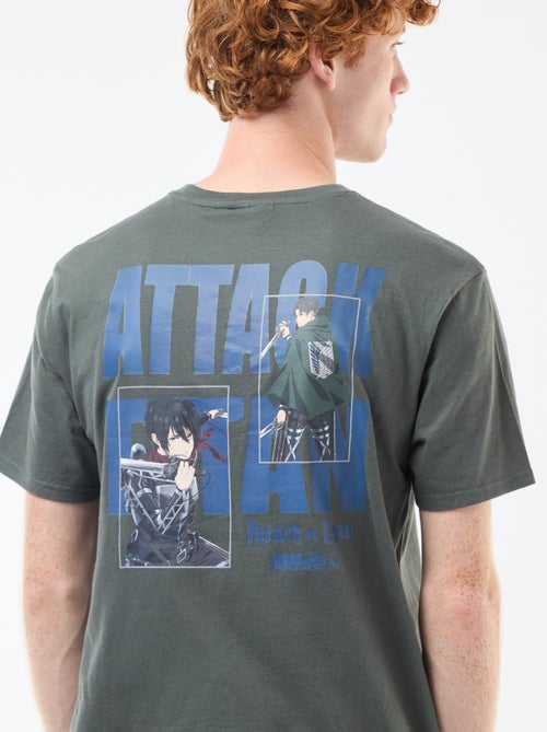 Camiseta 'Ataque a los Titanes' de algodón - Kiabi