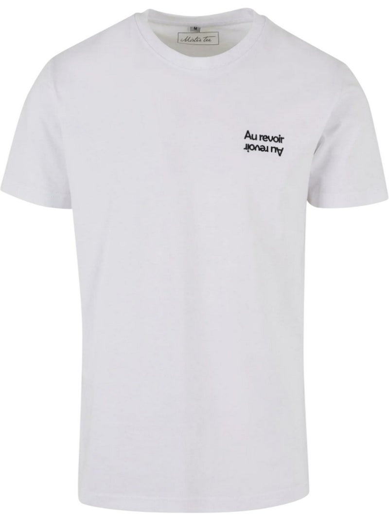 Camiseta au revoir diseño bordado para hombre - mister tee Blanco - Kiabi