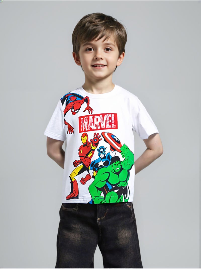 Camiseta avengers blanco niño | licencia oficial Blanco - Kiabi