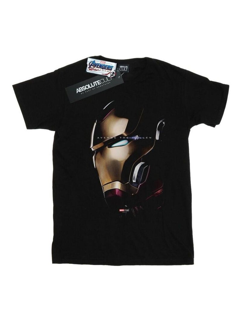 Camiseta avengers endgame avenge the fallen de iron man de algodón para mujer - marvel Negro - Kiabi