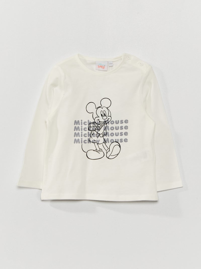 Camiseta 'Baby Disney' con cuello redondo BLANCO - Kiabi