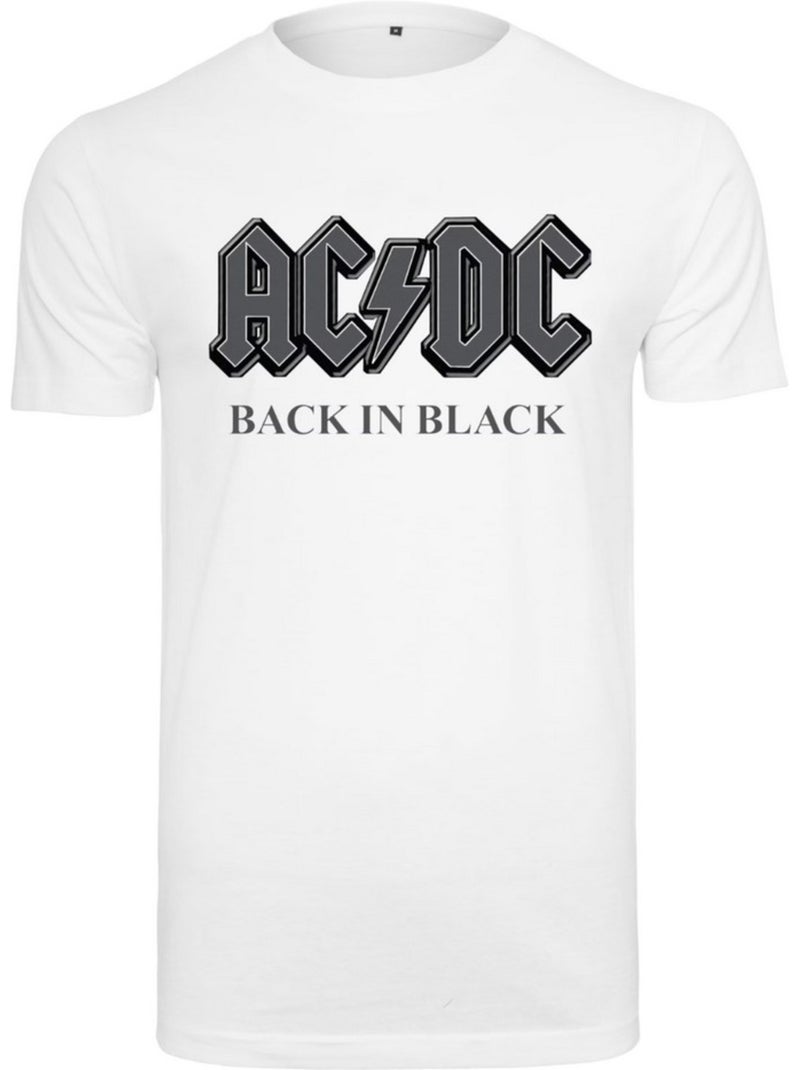 Camiseta back in black diseño acdc para hombre - merchcode Blanco - Kiabi