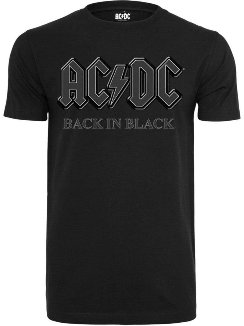 Camiseta back in black diseño acdc para hombre - merchcode Negro - Kiabi
