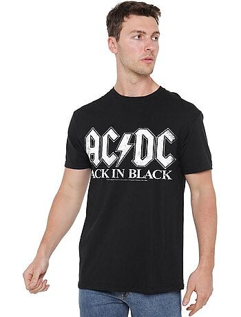 Camiseta back in black para hombre - acdc