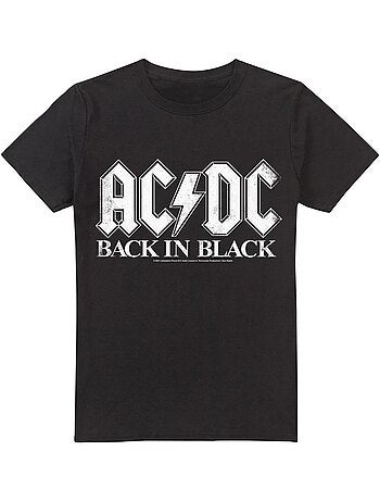 Camiseta back in black para hombre - acdc