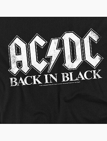 Camiseta back in black para hombre - acdc