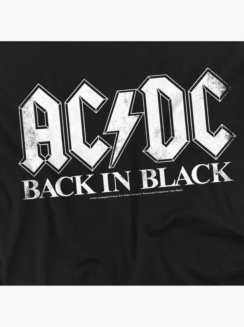 Camiseta back in black para hombre - acdc Negro - Kiabi