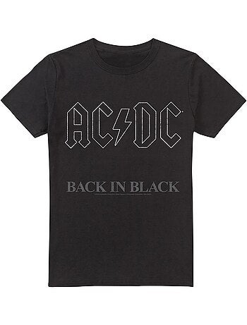 Camiseta back in black para hombre - acdc