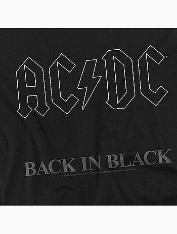 Camiseta back in black para hombre - acdc