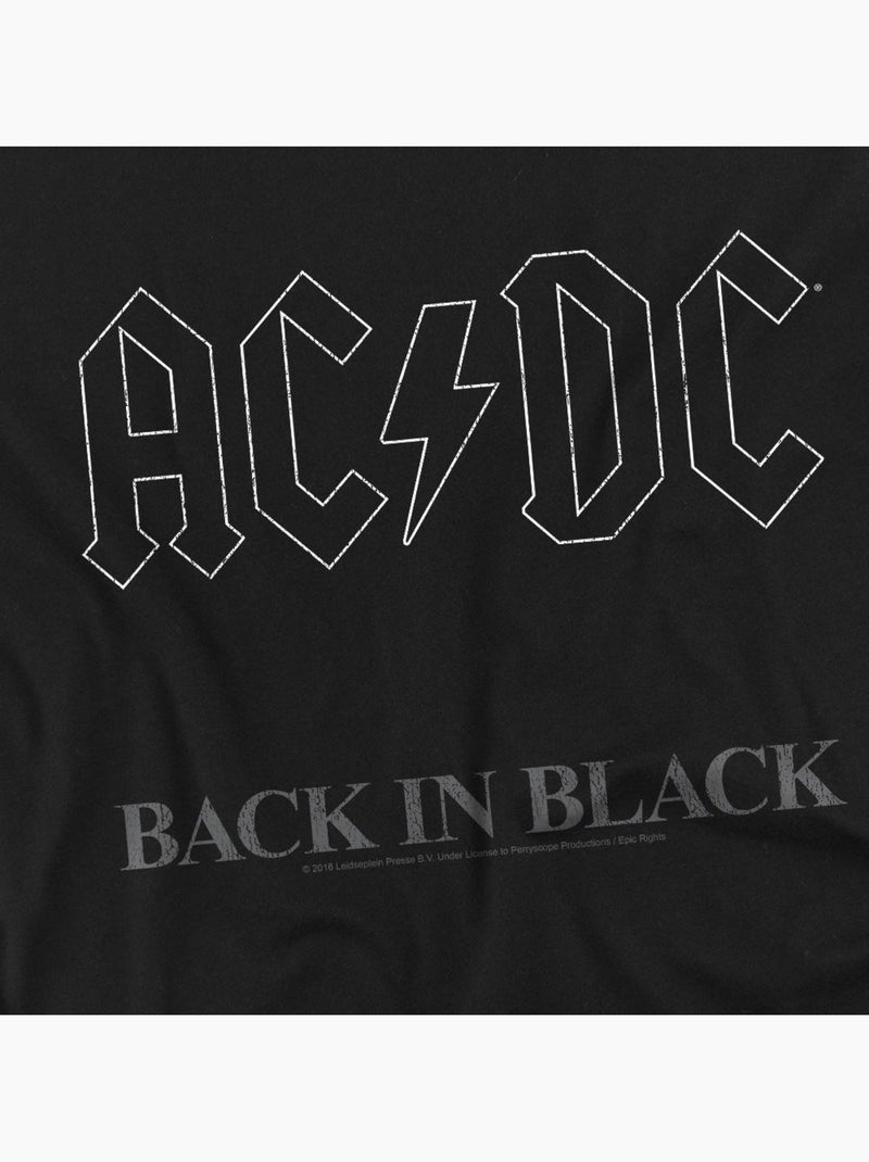 Camiseta back in black para hombre - acdc Negro - Kiabi