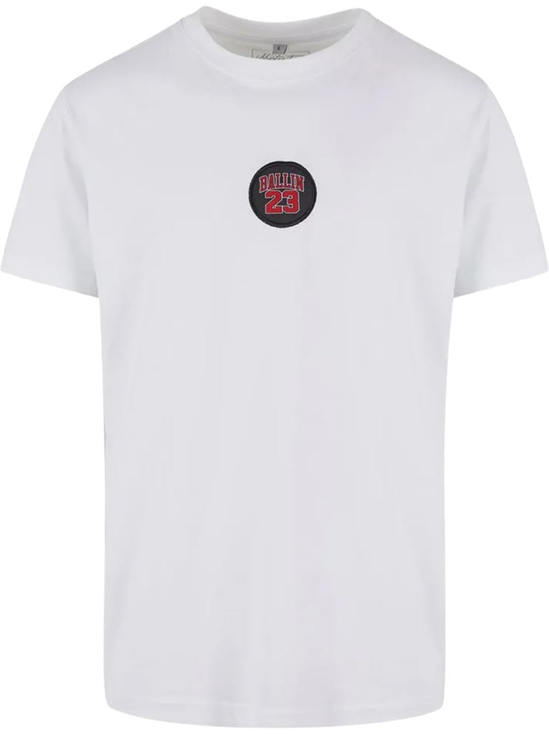 Camiseta ballin 23 diseño parche para hombre - mister tee Blanco - Kiabi