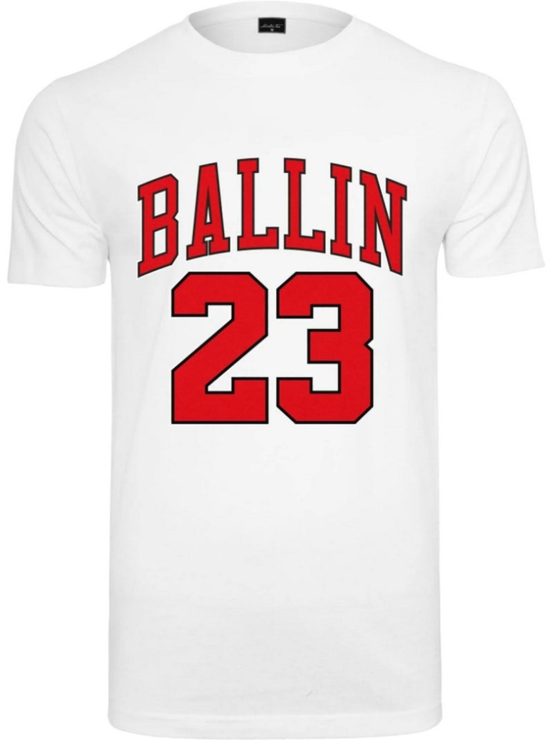 Camiseta ballin 23 para hombre - mister tee Blanco - Kiabi