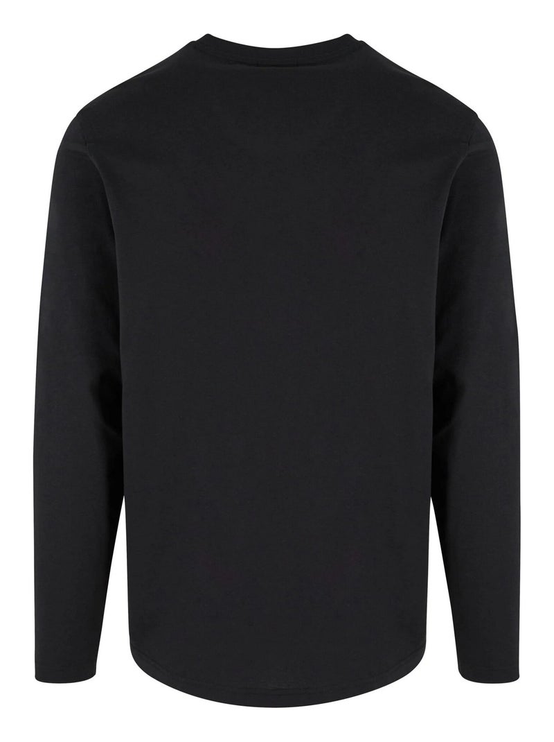 Camiseta basic de manga larga para hombre - urban classics Negro - Kiabi