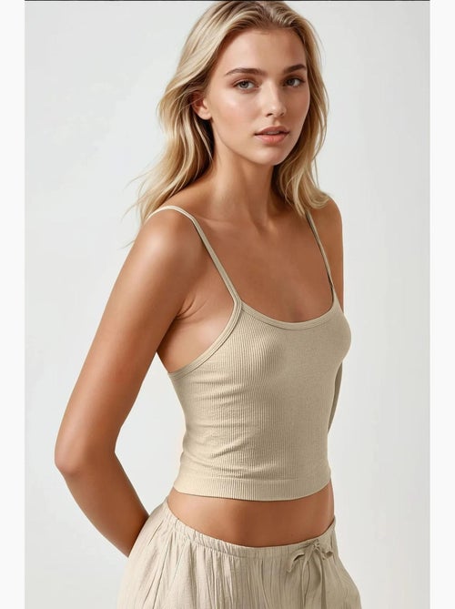 Camiseta básica ajustada con cuello redondo hiccup - Kiabi
