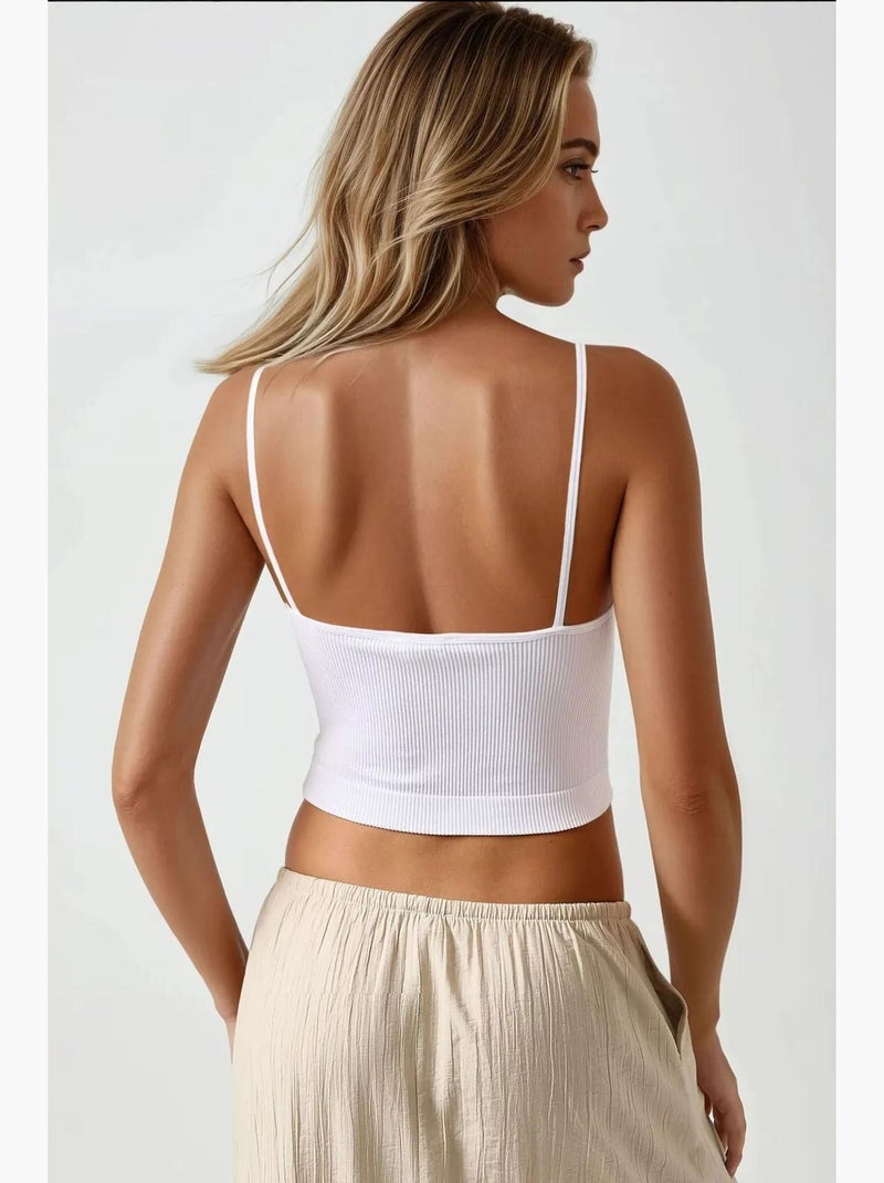 Camiseta básica ajustada con cuello redondo hiccup Blanco - Kiabi