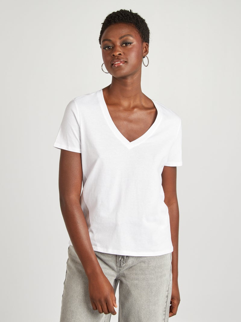 Camiseta Básica Kiabi Camiseta Blanca NiÃ±a Kiabi Camisetas