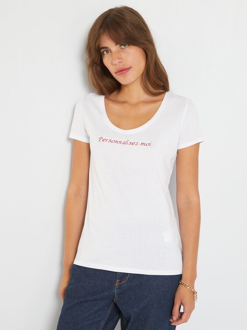 Camiseta básica - Blanco - 3.00€