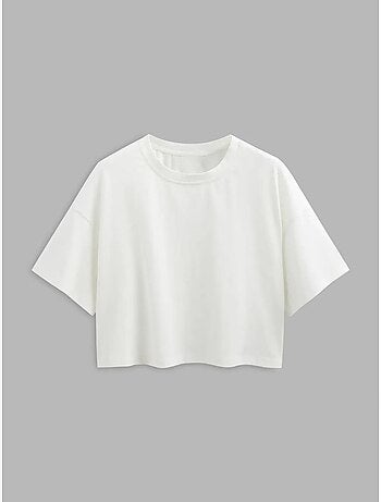 Camiseta básica corta con cuello redondo hiccup
