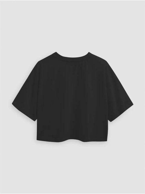 Camiseta básica corta con cuello redondo hiccup - Kiabi