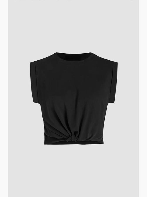 Camiseta básica corta con cuello redondo hiccup - Kiabi