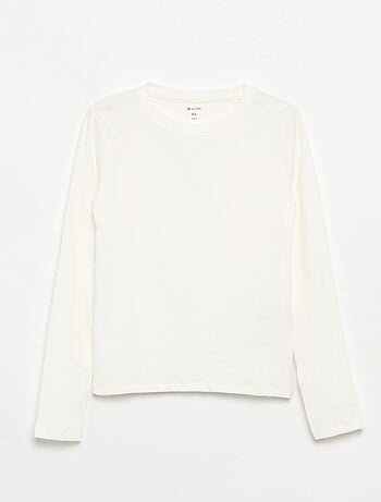 Camiseta básica de canalé