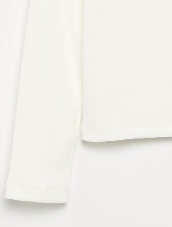 Camiseta básica de canalé