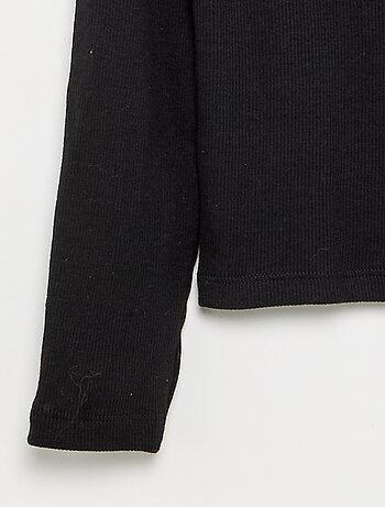 Camiseta básica de canalé