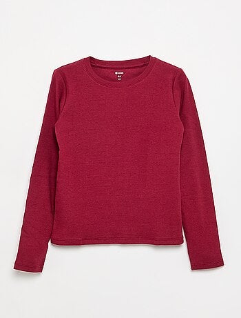Camiseta básica de canalé