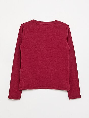 Camiseta básica de canalé