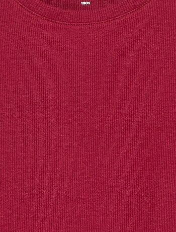 Camiseta básica de canalé