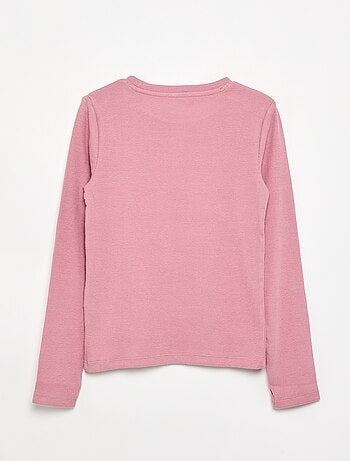 Camiseta básica de canalé