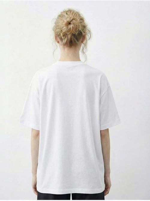 Camiseta básica de cuello redondo con detalle de accesorio lucci - Kiabi