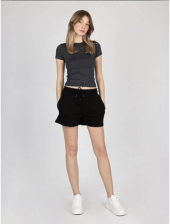 Camiseta básica de cuello redondo